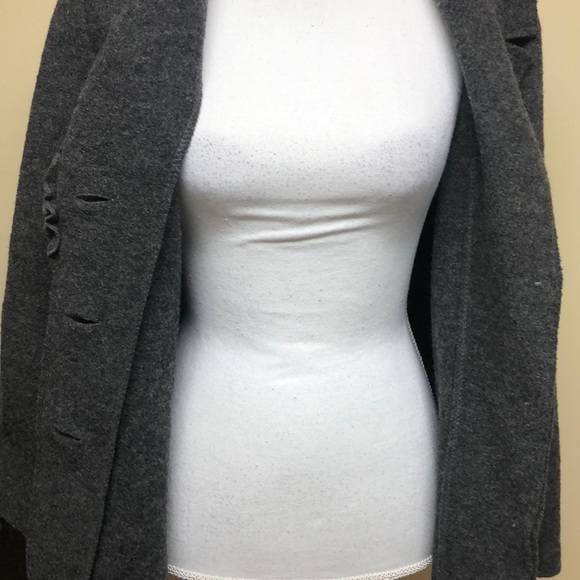 Gray wool blazer jacket coat Italian made Medium - Picture 6 of 8